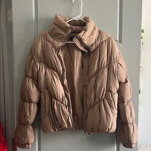 Love Tree Women's Brown Puffer Jacket